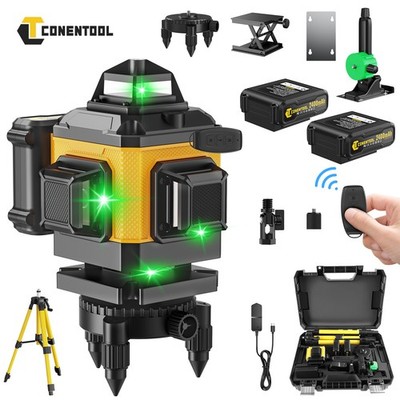 16 Lines Laser Level 360° Kreuzlinienlaser Selbstnivellierend Laserwaage Stativ