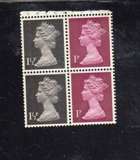GRANDE BRETAGNE #MH24a 1P,1 1/2P MANCHIN MINT VF NH O.G B/P4