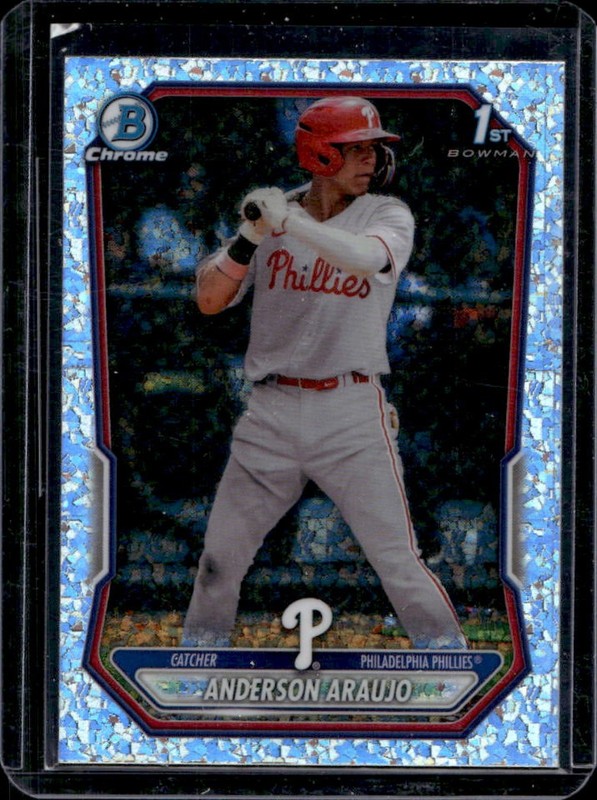 2026 Bowman Anderson Araujo Chrome Mini-Diamond Refractor 1st #BCP-8 Phillies
