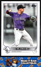 Jose Iglesias 2022 Topps Update #US189 Colorado Rockies Baseball