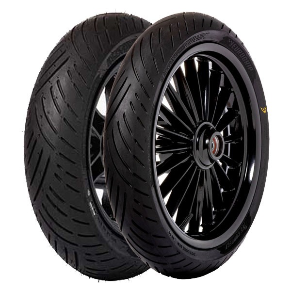 TYRE PAIR EUROGRIP 120/70-10 54L + 3.50-10 59J BEE CONNECT