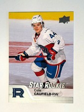 2020-21 UD AHL Star Rookie COLE CAUFIELD Canadiens Card# 156