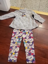 Vintage 90s Disney Mickey  Co Minnie  Mickey Mouse Dress 3t Aop Pants Blouse