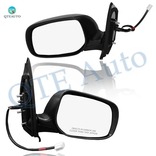 LH-RH Power Non-Heated Manual Folding View Mirror For 2007-2012 Toyota Yaris 2PC
