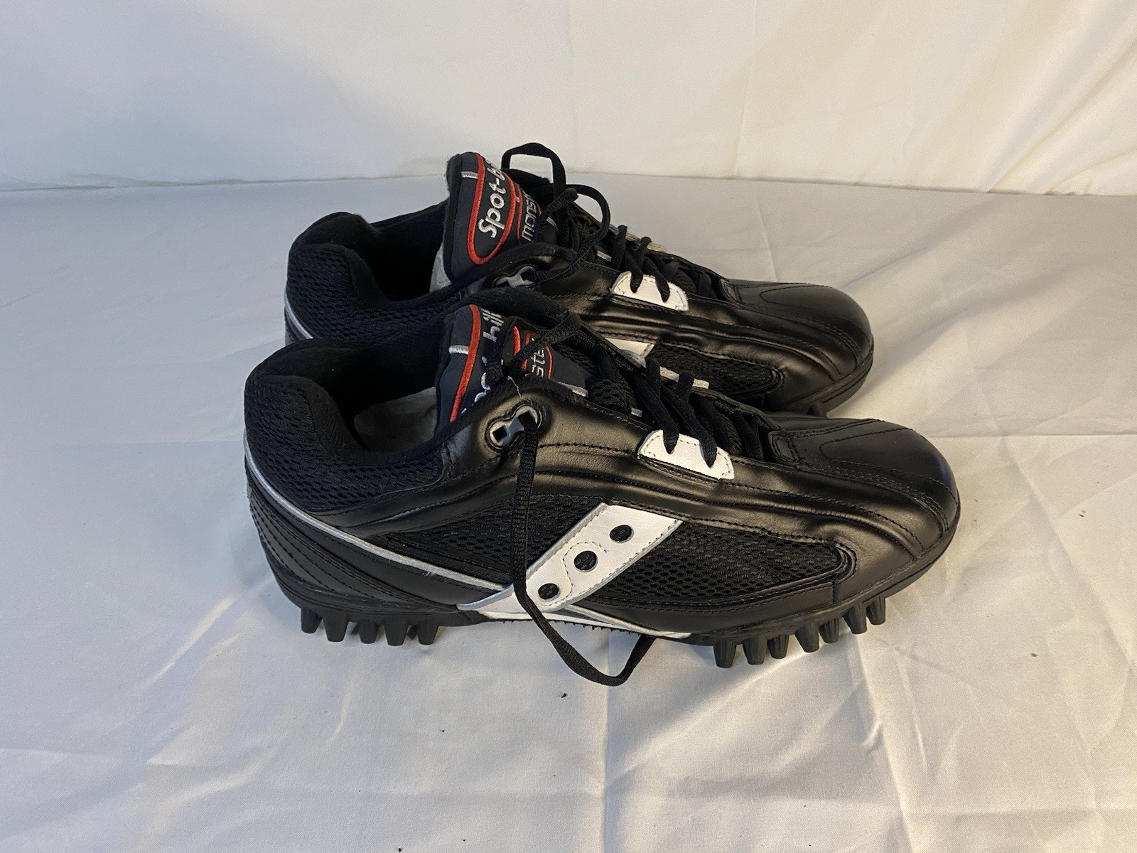 Spot Bilt Monster Cleats Baseball Umpire Black And White SB478-1 Size 9.5