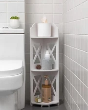 J JINXIAMU Corner Shelf Stand, Storage Organizer Great for Bathroom, Corner S...