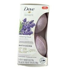 Dove Nourishing Secrets Relaxing Ritual Bath Bomb 2 Pack Lavender Chamomile New