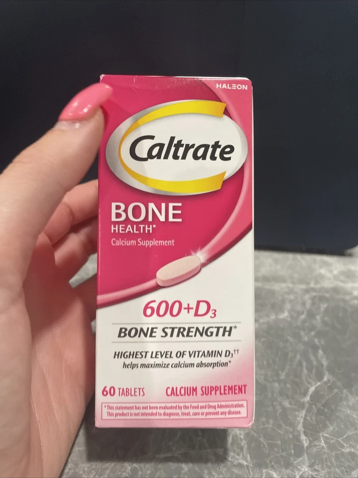 Caltrate骨骼和肌肉50年以上60片600毫克钙含500iu维生素D3 — 第 2/4 张图片