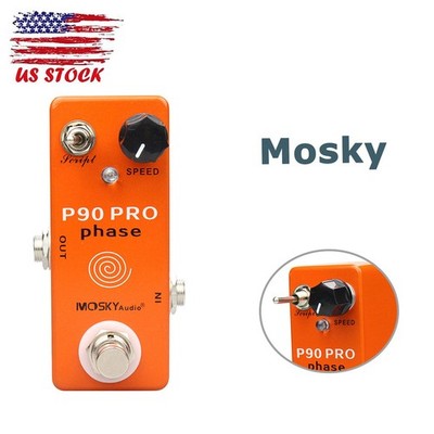 Mosky P90 PRO Phase Guitar/Bass Effect Pedal Deep Rich Phasing Footswitch Knob