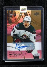 2022-23 Upper Deck Trilogy Rookie Premieres Gold /149 Matias Maccelli Auto 0f5t