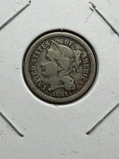 1881 Three Cent Nickel - As Shown! (3173)