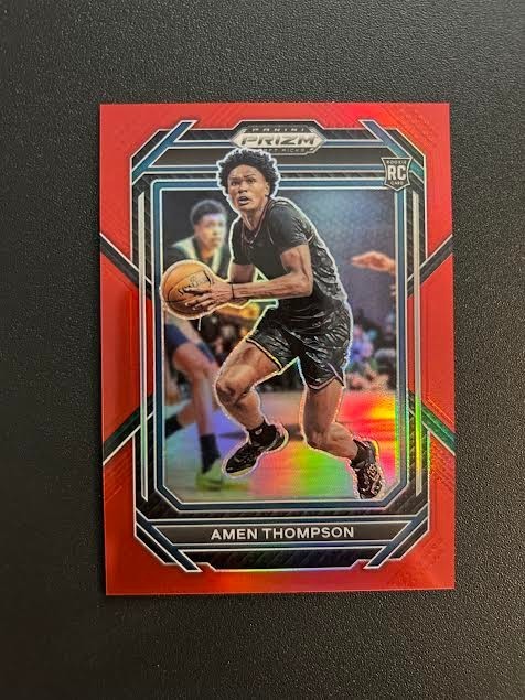 2023 Prizm Draft Picks Amen Thompson Red Prizm /299 RC Rookie