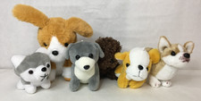 Lot of 6 Mini Puppy / Dog Plush Toys Stuffed Animals