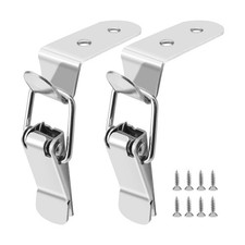 Stainless Steel Tool Box Hood Locks Latches, 90-Degree Spring Loaded Toggle L...