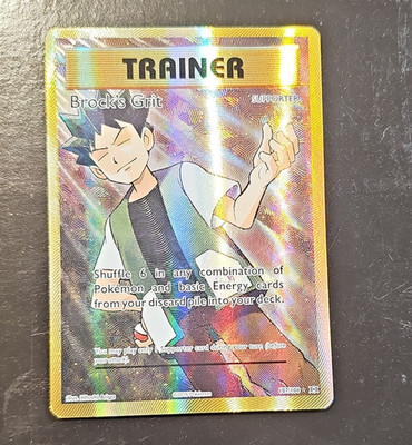 Pokemon TCG Brock's Grit 107/108 Evolutions Ultra Rare Full Art Holo EN