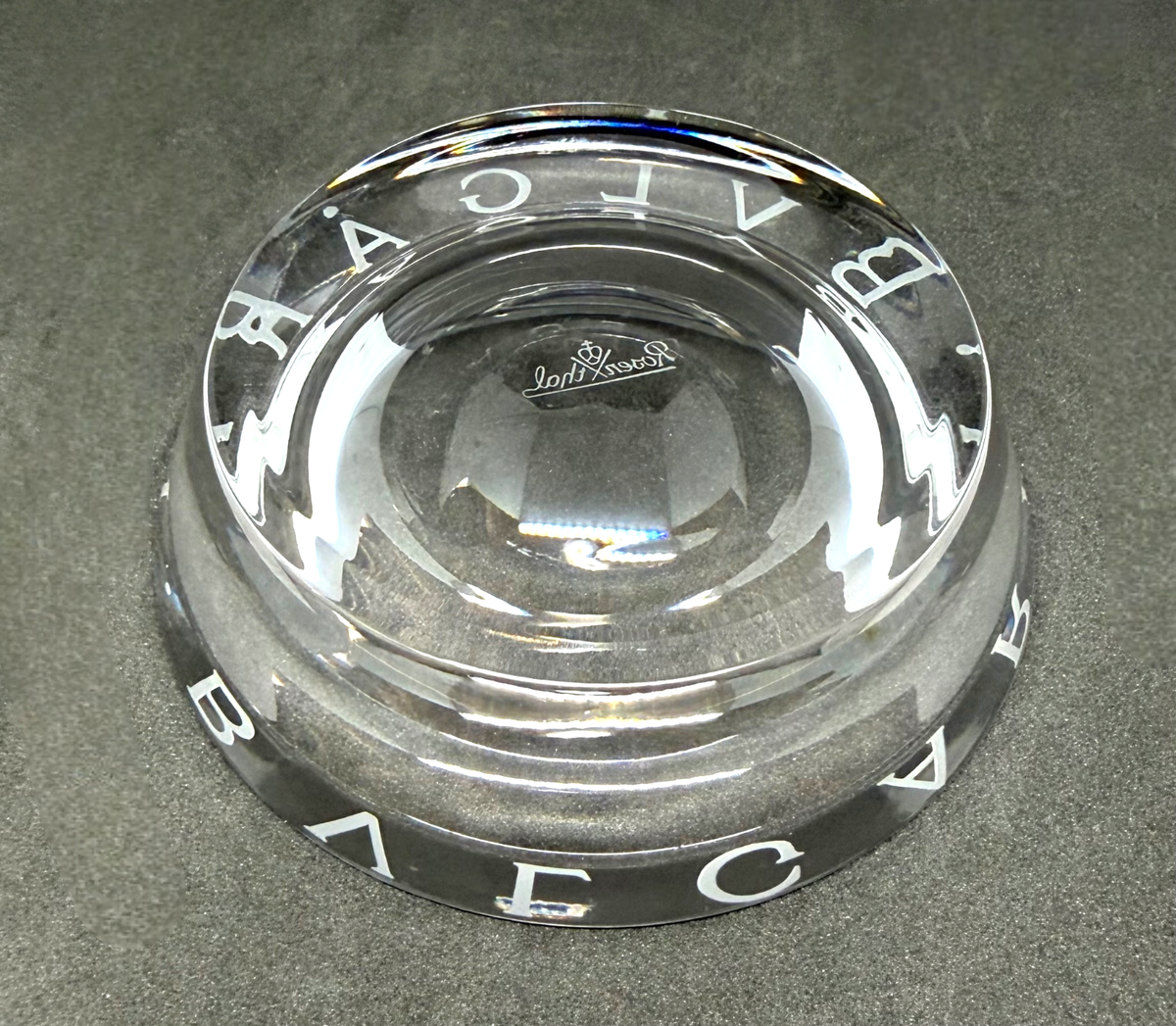 BVLGARI x ROSENTHAL Crystal Ashtray Small 4.7