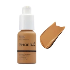 	PHOERA Foundation Long-Lasting Waterproof Oil Full Coverage Flawless Soft Ma...