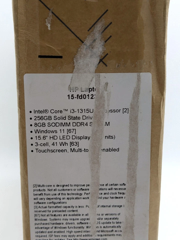 HP Laptop 15-fd0123dx 15.6" Intel Core i3-1315U 8GB DDR4 256GB SSD Win 11 Home - Image 2 of 4