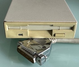 ROCTEC External Disk Drive For Amiga 500 - A4000, CdTV, Tested, Works #03 25