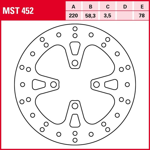 Trw Bremsscheibe MST452 | FüR Honda Scv Lead Nhx 110 2008 JF19 Vorne / Front-image