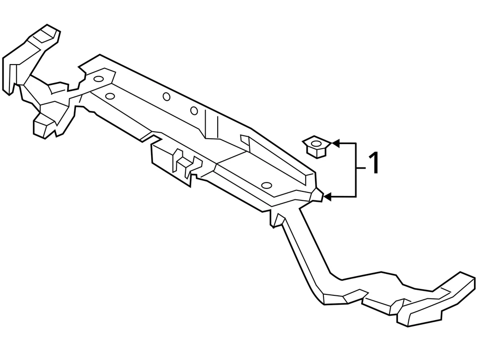 (SOLO RECOGIDA LOCAL) Soporte de núcleo de radiador exterior superior compatible con 16-18 MKX 2032956 Foto 4 de 4