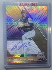 2019 Panini Elite Extra Edition Brennan Malone Aspirations Purple Auto /100 RC
