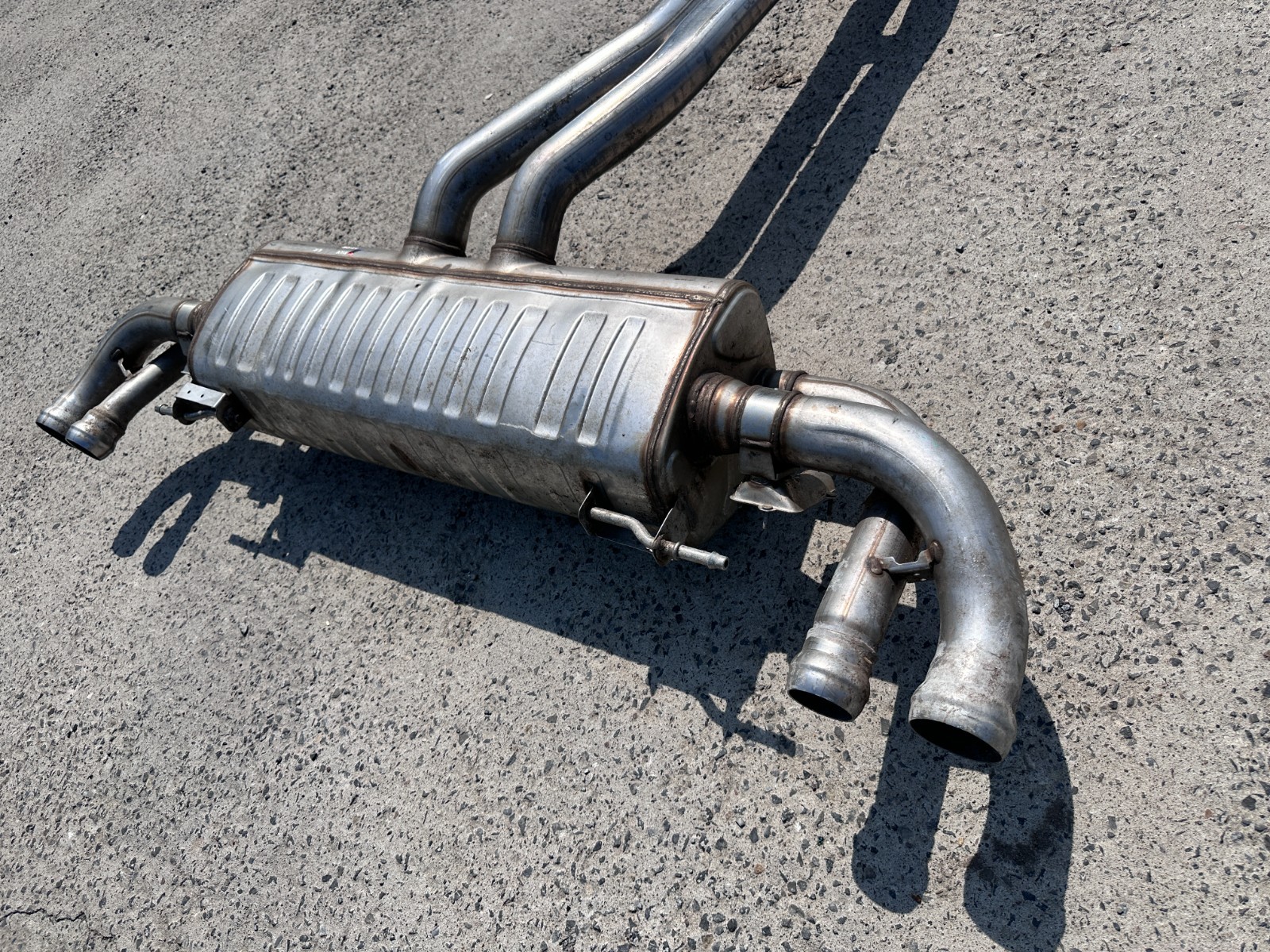 2016-2020 Bentley Bentayga exhaust muffler pipes V12 4.0L OEM 36a253411