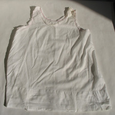 White Pink Lace Vintage Baby Night Gown Slip 6 Months