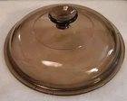 Pyrex Visions 3.5 Amber Brown Glass Replacement LID ONLY For 3.5 L  Pan
