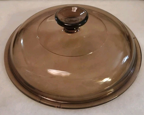 Pyrex Visions 3.5 Amber Brown Glass Replacement LID ONLY For 3.5 L  Pan