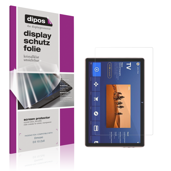 2X Schutzfolie Klar FüR Dmoao D3 10 Zoll Displayschutzfolie Folie Display-image