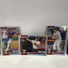 2026 Topps Series 1 Texas Rangers Confetti 3 Card Lot - Leiter Heim Smith 💎🎉