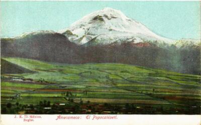 CPA AK Amecameca El Popocatepetl MEXICO (598800)