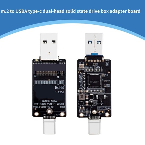 JMS583 M.2 NVME SSD Adapter M.2 to USB A Type C Converter Support M.2 SSD 2230 - Afbeelding 7 van 8