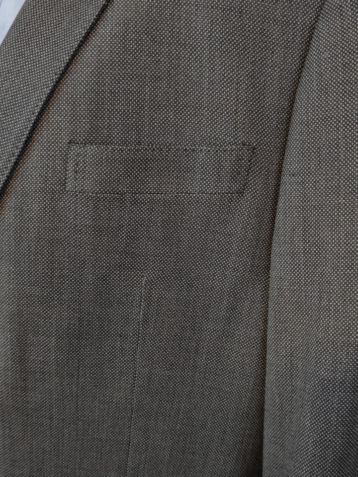 🇺🇲 Blazer Abrigo Deportivo Brooks Brothers Madison Para Hombres 46R Carbón 2 Botones  Foto 3 de 4