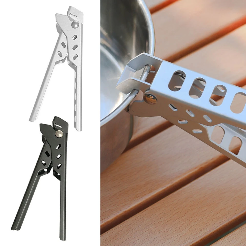 1x Camping Cocina Anti-caliente Anti-escaldaduras Olla Tazón Pinza Barbacoa Utensilios de cocina Foto 2 de 4