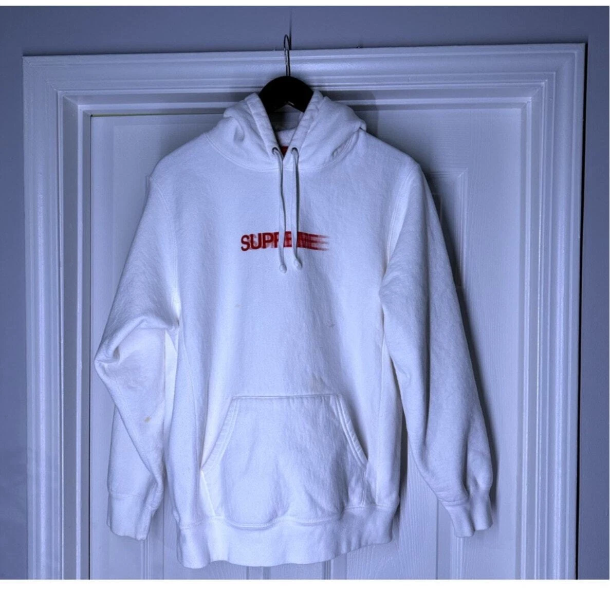 Sweat à capuche Supreme Motion Logo SS20 blanc moyen