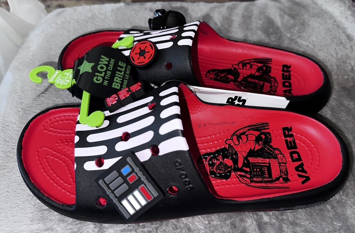 サンダル Crocs STAR WARS Darth Vader Classic Slides Star Wars Crocs Darth Vader Classic Slide V2 Sandal M 6 / W