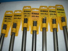 dewalt elu sds max set 2, 7 piece chisel flat point d25501 d25601 d25721 dw545