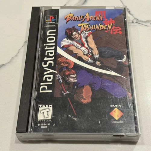 Battle Arena Toshinden (PS1 1995) Long Box VGC Disc Complete CIB Manual Reg Card
