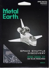Fascinations Metal Earth Space Shuttle Discovery 3D Steel Puzzle Model Kit
