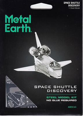Fascinations Metal Earth Space Shuttle Discovery 3D Steel Puzzle Model Kit