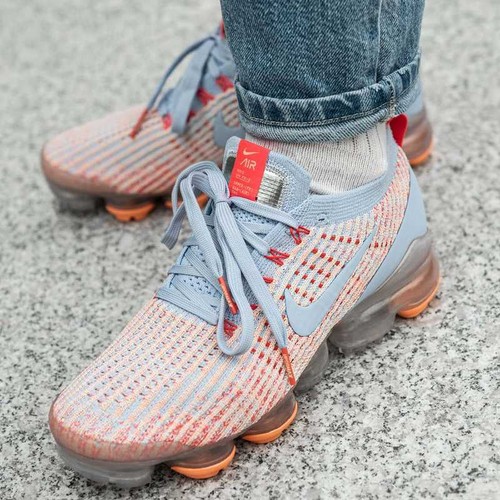 Nike Air Vapormax Flyknit 3 para mujeres AJ6910-400 hidrógeno Azul Naranja  pulso Raro | eBay