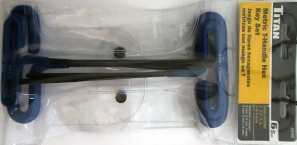 Titan 12769 6pc Metric T-Handle Hex Key Set - Image 2 of 2