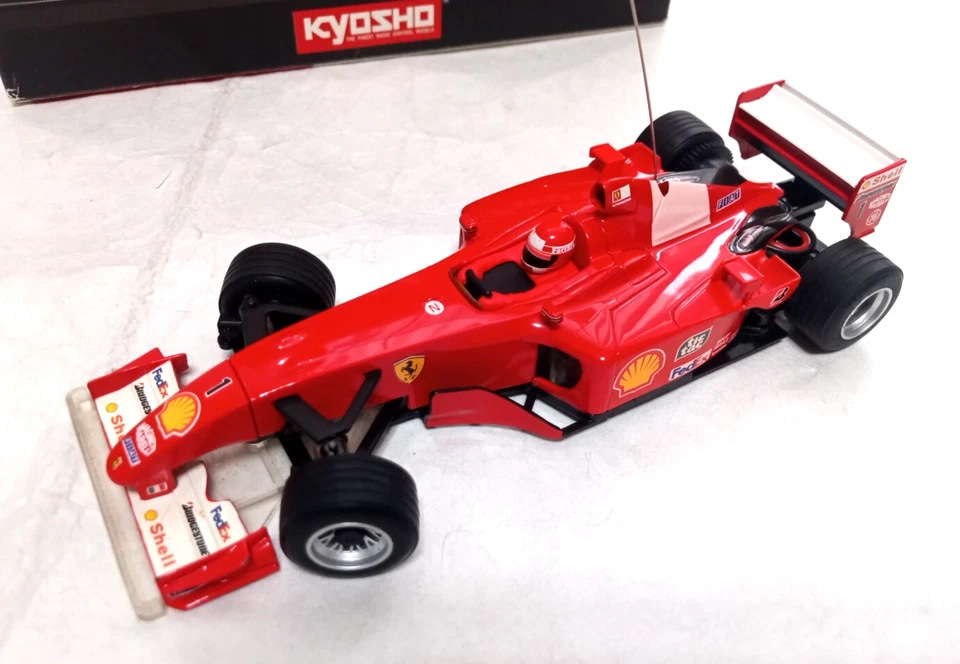 Kyosho Mini-Z F1 Ferrari F2001 No.1 ReadySet Body Chassis Set Hot Wheels MINT a - Image 2 of 4