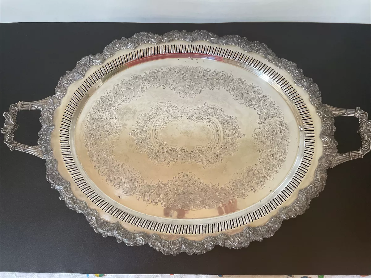 Large silver deals tray
