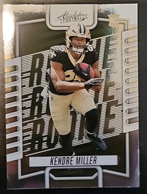 2023 Panini Absolute Football #125 KENDRE MILLER RC, NEW ORLEANS SAINTS