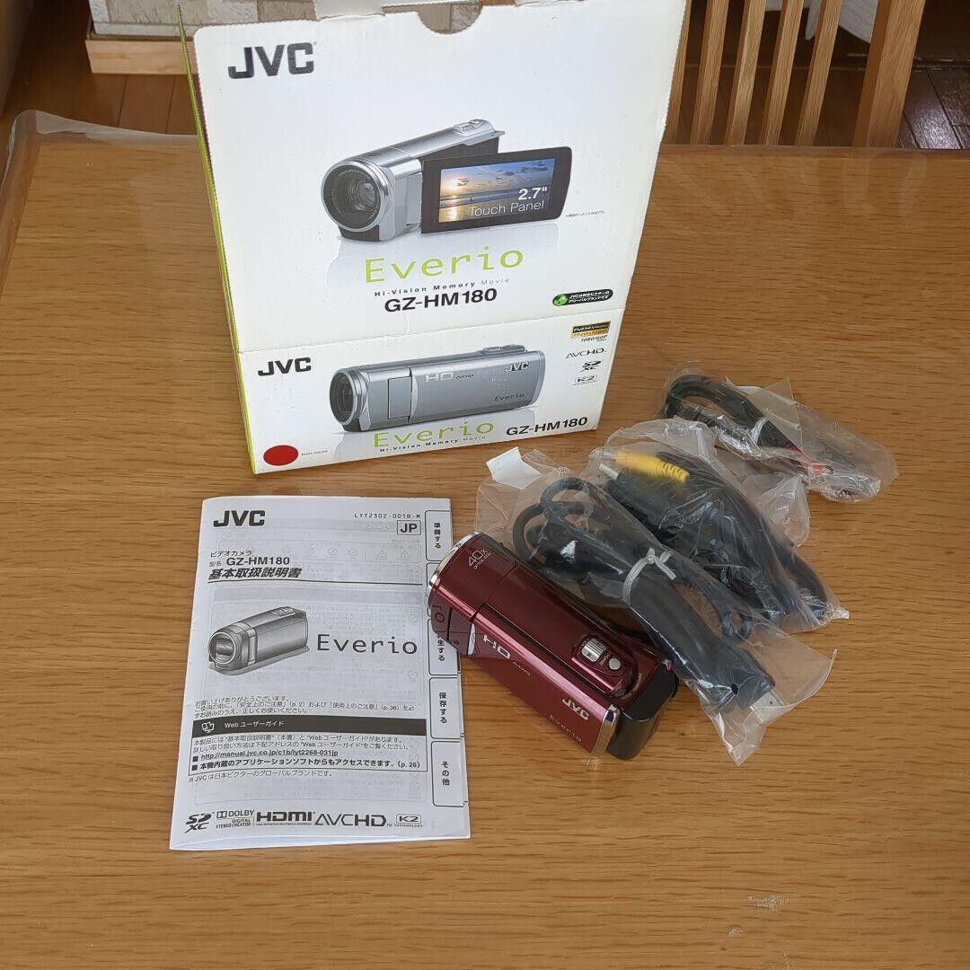 Victor JVC GZ-HM180-R Everio SDXC Camcorder Red HD 40x 200x Victor JVC GZ-HM180-R Everio SDXC Camcorder Red HD 40x 200x