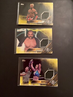 Wwe 2k17 Topps Enzo Amore Dawson Bayley Card Ring Canvas London 500 Ebay