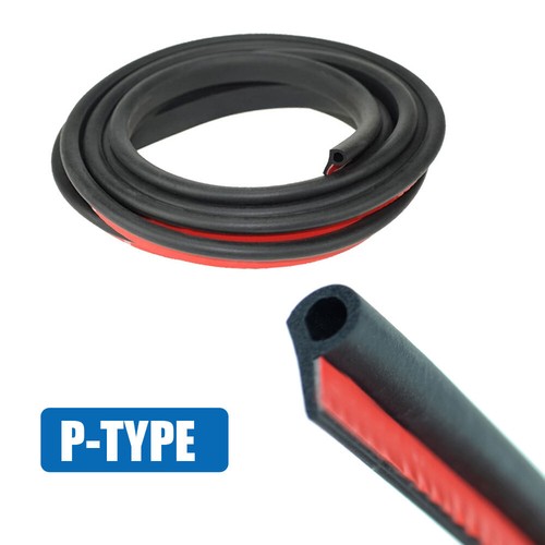 2M Rubber Car Door P Type Seal Strip Soundproof Trim Sealing Strip Weatherstrip - Picture 12 of 12
